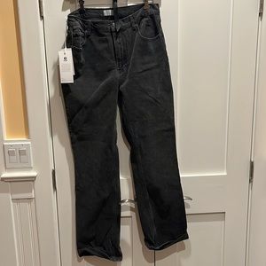 NWT Boyish Oliver Black High-Rise Bootcut Jean stretch organic cotton size 30